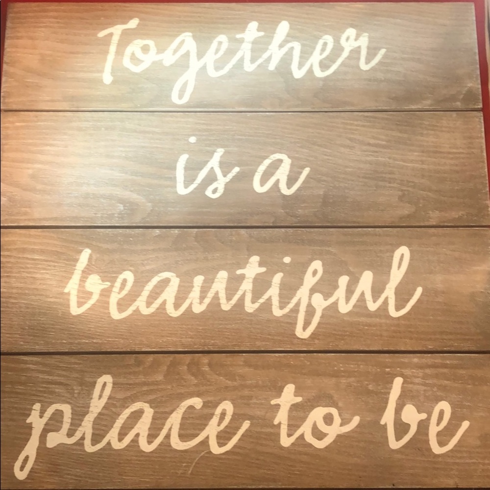 Together is a beautiful place to be - Wall Art